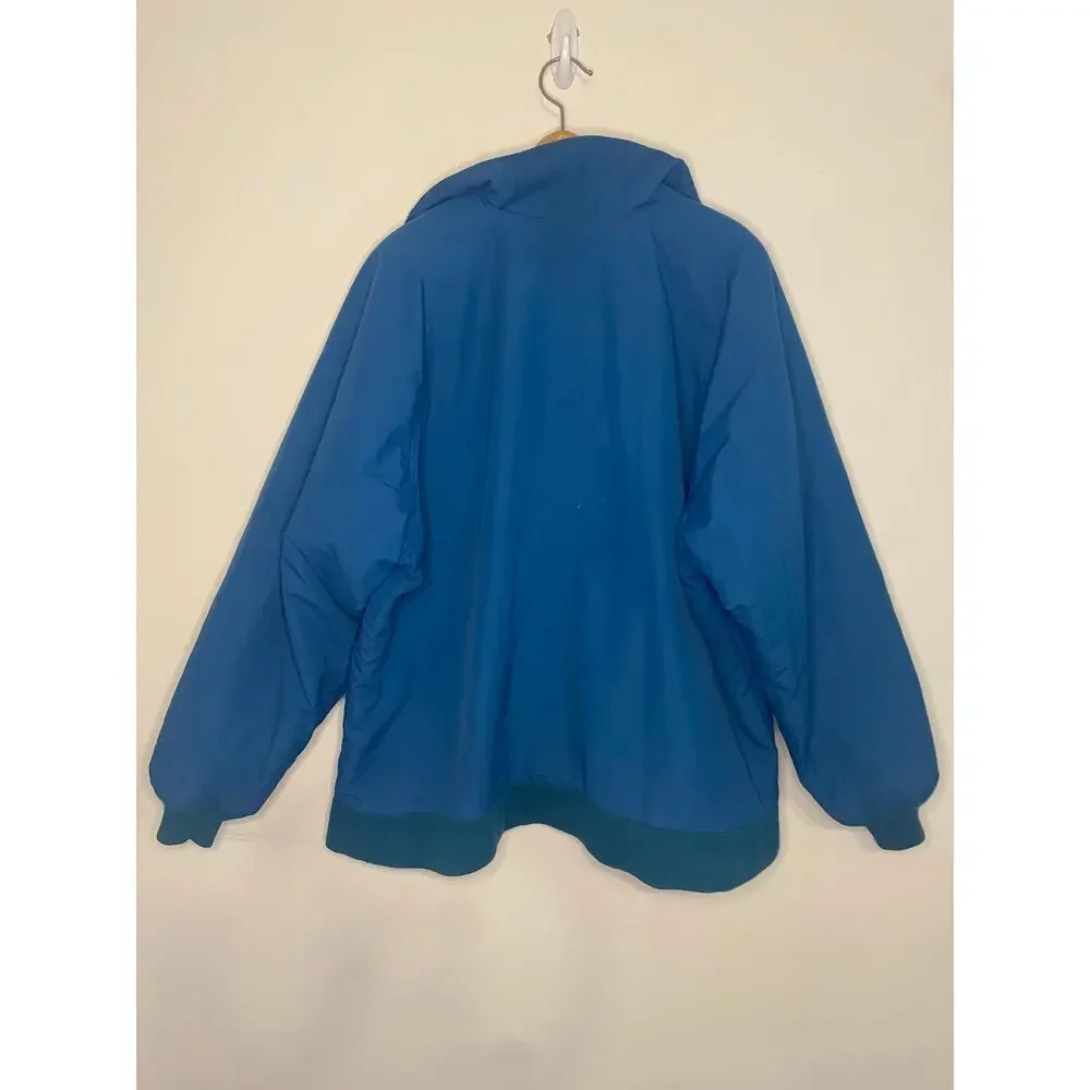 Lands‎ End Mens Chore Coat Barn Jacket Heavy Fleece Lined Teal Large Aircore 200